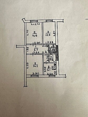 Продается 3 - х комнатная квартира, ул. Кипарисовая (5 участок) арт 3301