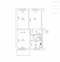 Продается 3 - х комнатная квартира, Университетская арт 2697