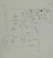 Продается 3-х комнатная квартира, ул. Краснодонская, дом 68. арт. 6276