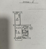 Продается 2 - х комнатная квартира, Макаронка арт 3865