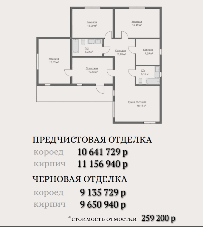 ИЖС (индивидуальное жилищное строительство).Типовой проект "РИО". ЛЬГОТНАЯ ИПОТЕКА 2 %.
